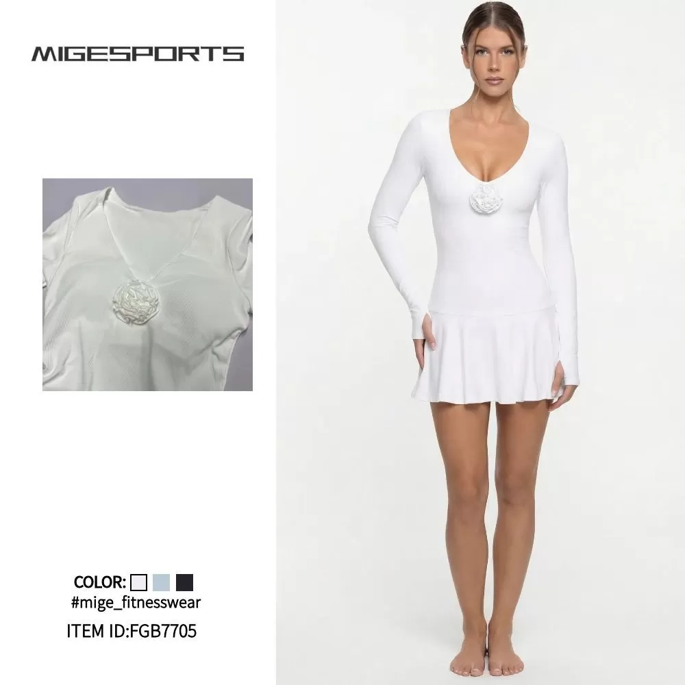 Women's Sports Dress Golf Running Temperament Breathable Slim Fit Outdoor Badminton Casual Tennis Skirt FGB7705