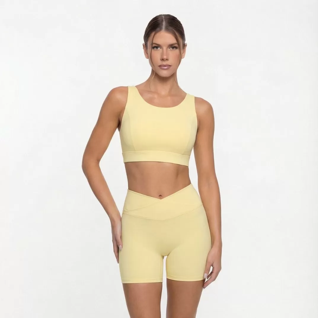 Yoga Sets Fitness Women Women 2 Pieces Short Yoga Set Workout Yoga Short and Singlets Sets for Women FGB25102