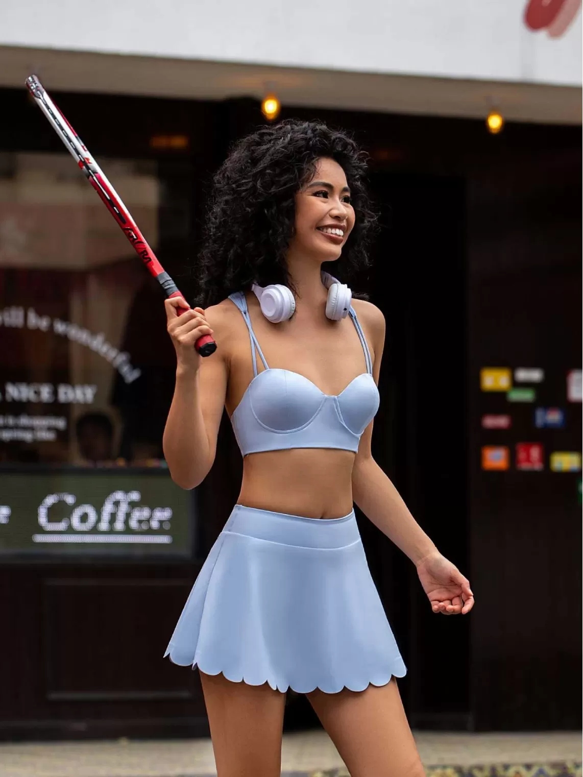 Women Clothing Yoga Tracksuit Skirt Set Active Wear Workout Athletic Gym 2 Piece Yoga Sport Sets Sports Bra and Skirt FGB202342