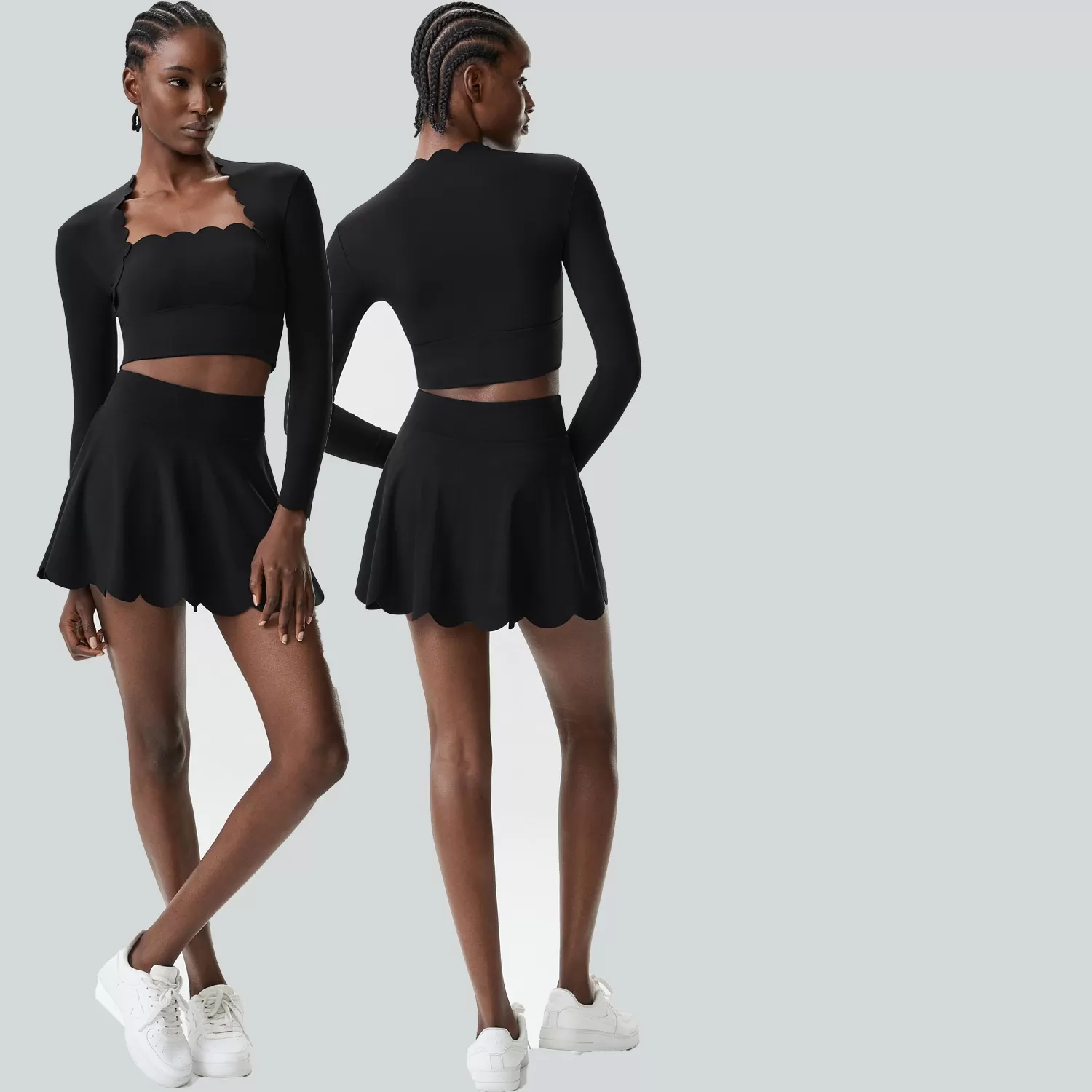 Workout Wear Yoga Sets Gym Fitness Wear Sports Bra Skirts Set FGBYB609/YB602+SP466