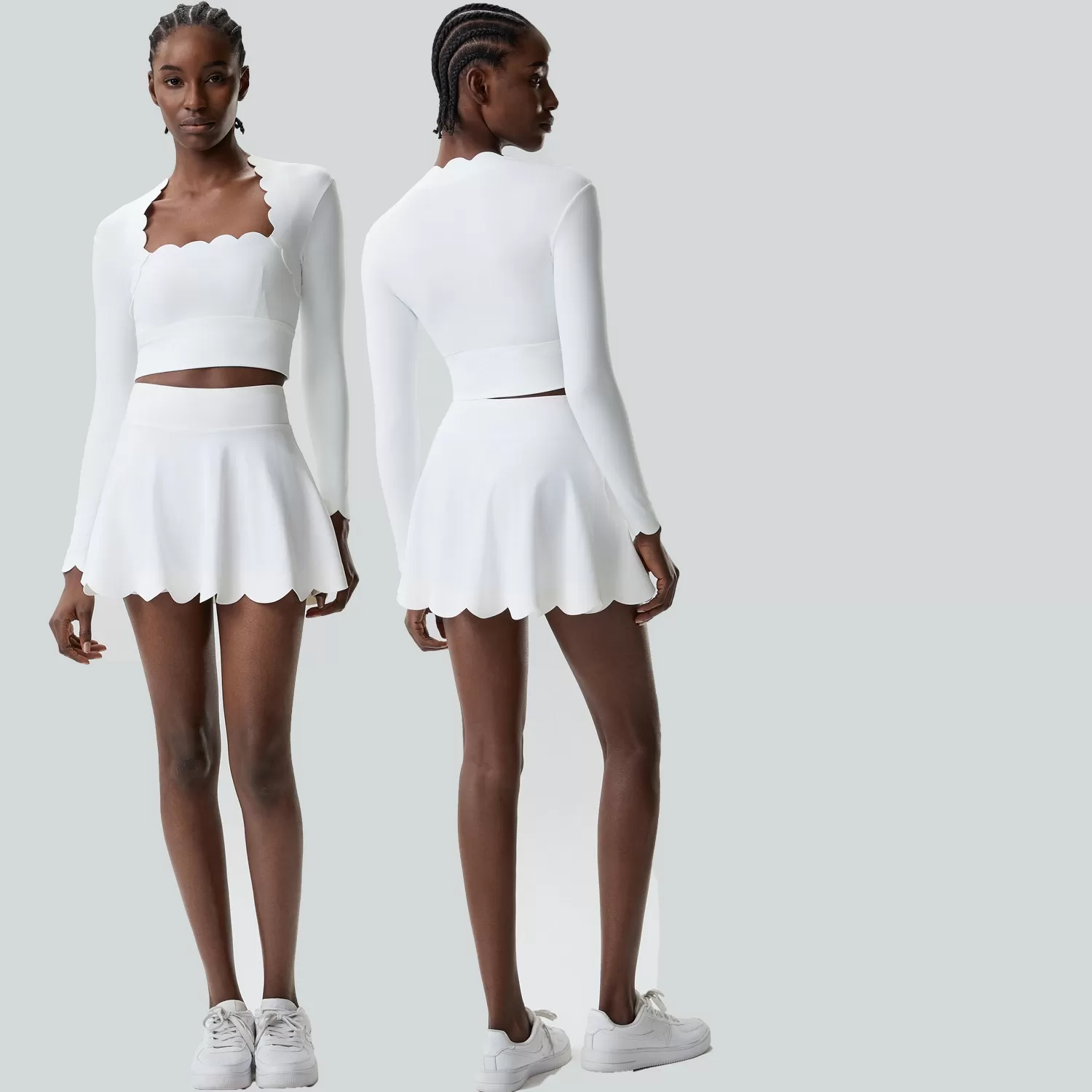 Workout Wear Yoga Sets Gym Fitness Wear Sports Bra Skirts Set FGBYB609/YB602+SP466