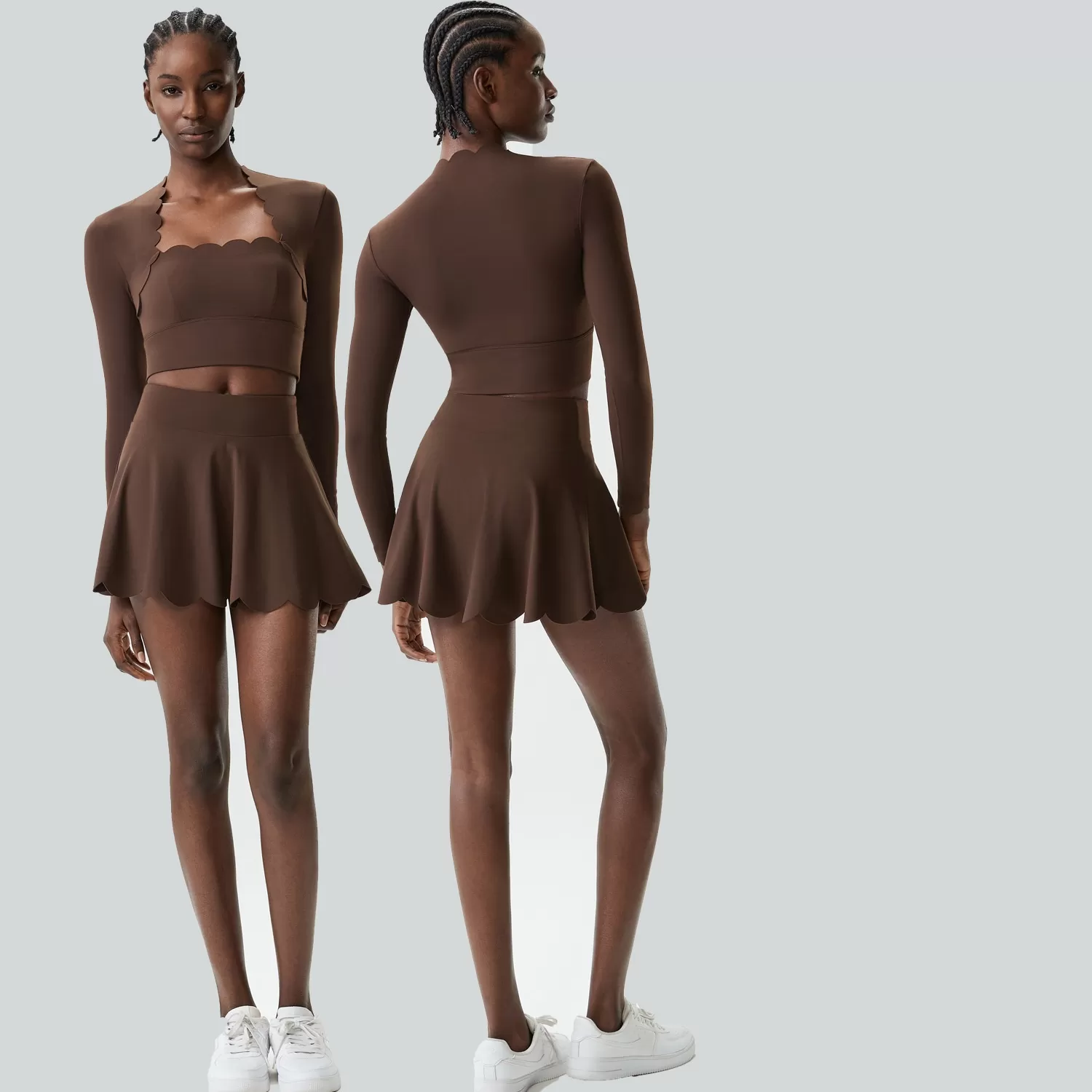 Workout Wear Yoga Sets Gym Fitness Wear Sports Bra Skirts Set FGBYB609/YB602+SP466