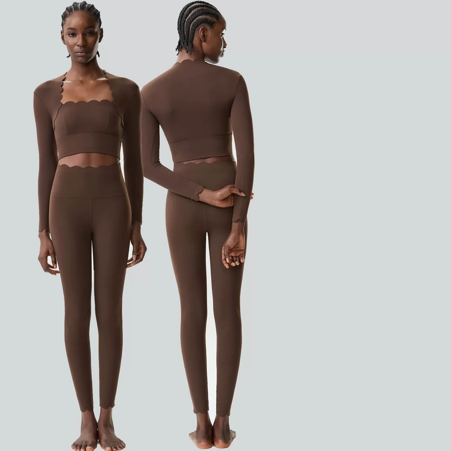 Long Sleeve 3 Piece Yoga Set 4 Way Stretchable Gym Fitness 3 Piece Yoga Sets for Women FGBYB609/YB602+LP447