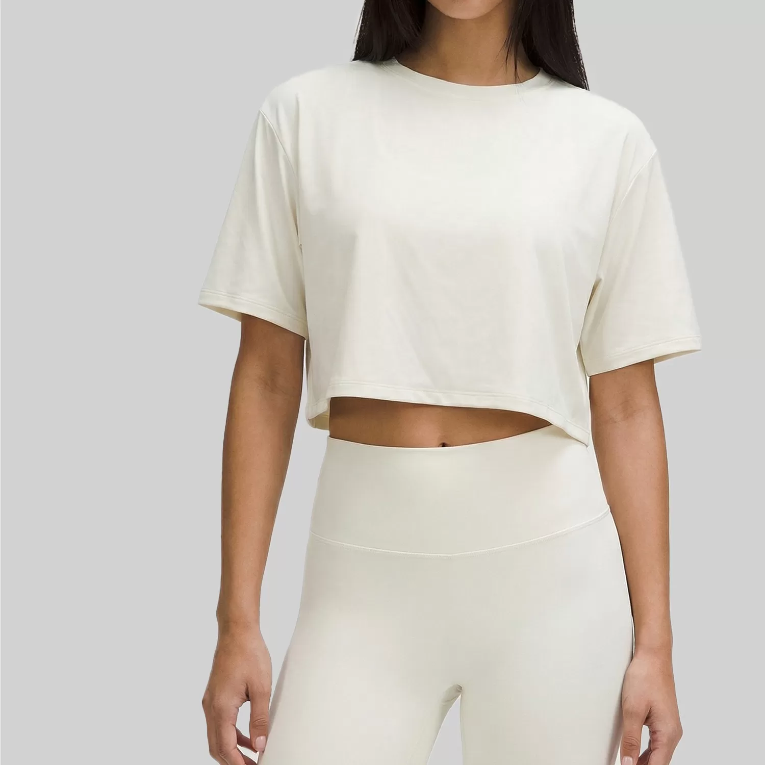 Top Loose Breathable Sports Women Absorption Sweat Running Fitness Short Sleeve FGBDWY116119