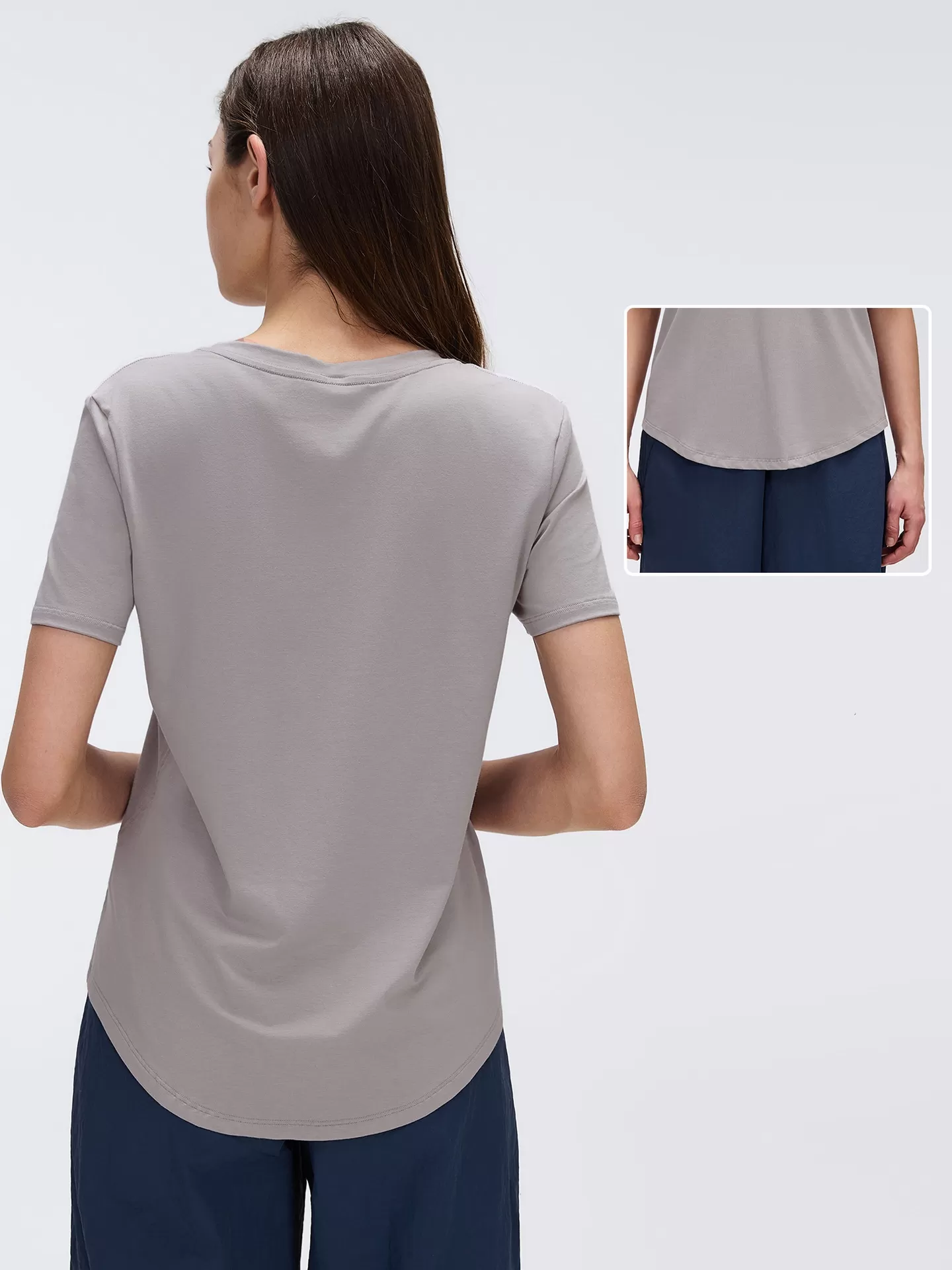Breathable Quick Drying Loose Fitting Sports Top Versatile Slim Fit Solid Color Fitness Women's Sports Short Sleeves FGBD26087