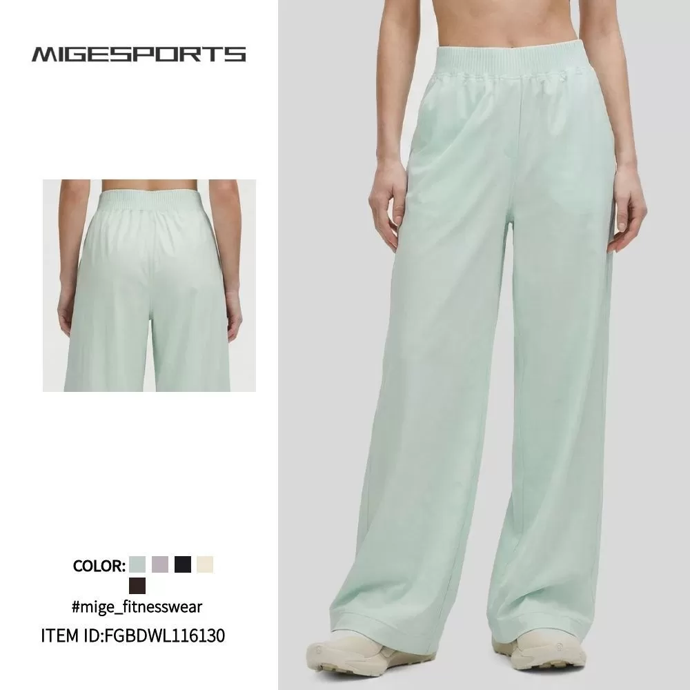 Women's High-Waisted Yoga Pants Wide-Leg Fitness Sports Trousers for Outdoor Recreation Pilates Gym FGBDWL116130