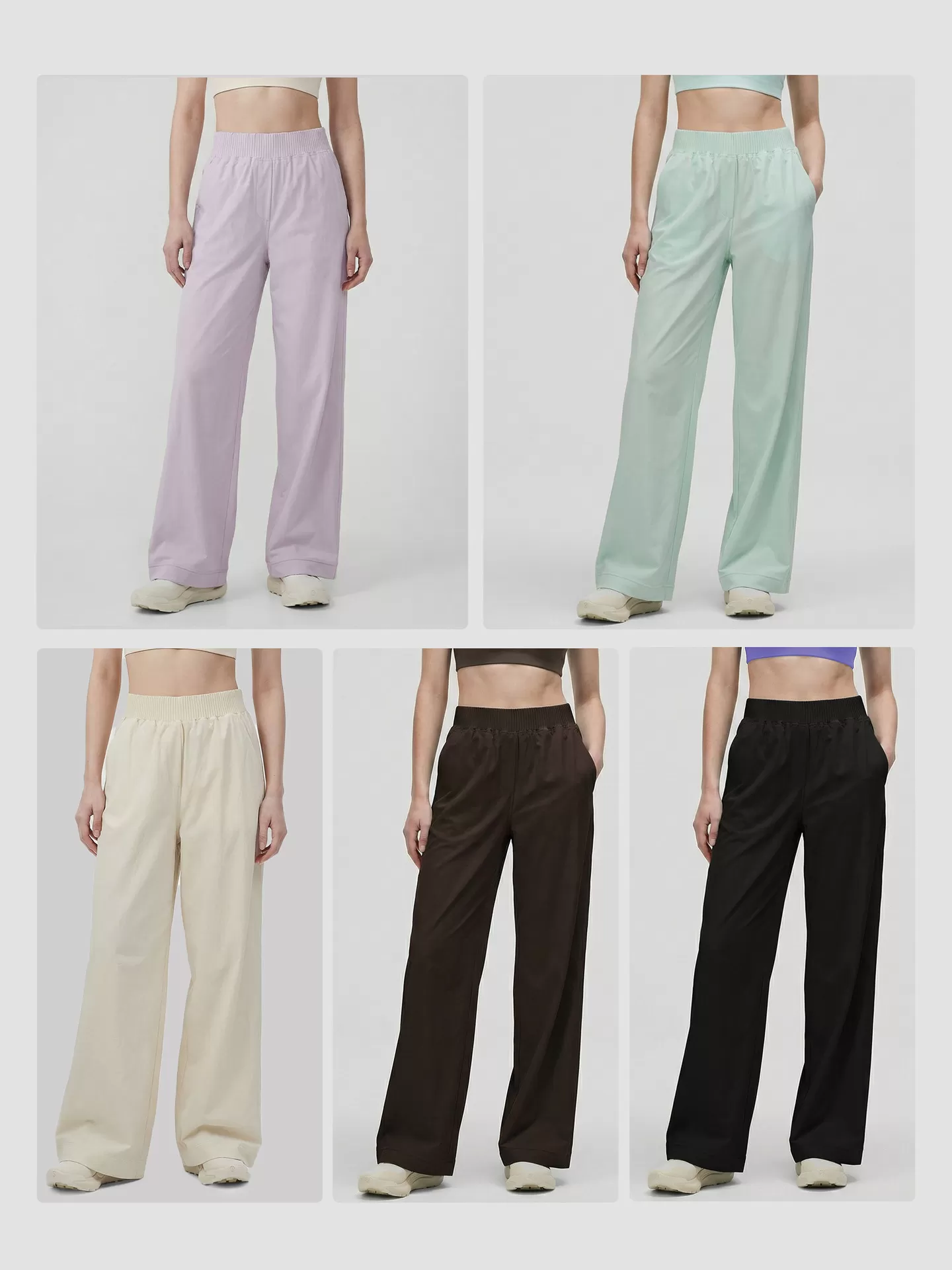 Women's High-Waisted Yoga Pants Wide-Leg Fitness Sports Trousers for Outdoor Recreation Pilates Gym FGBDWL116130