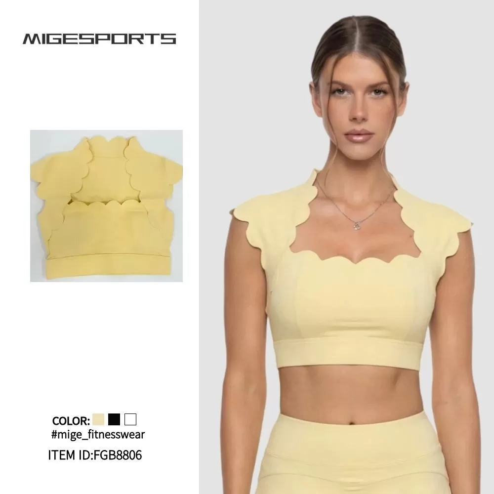 Set Yoga Fitness Wear Solid Womens Workout Sets Breathable Gym Sports 2 Piece Sets FGB8806