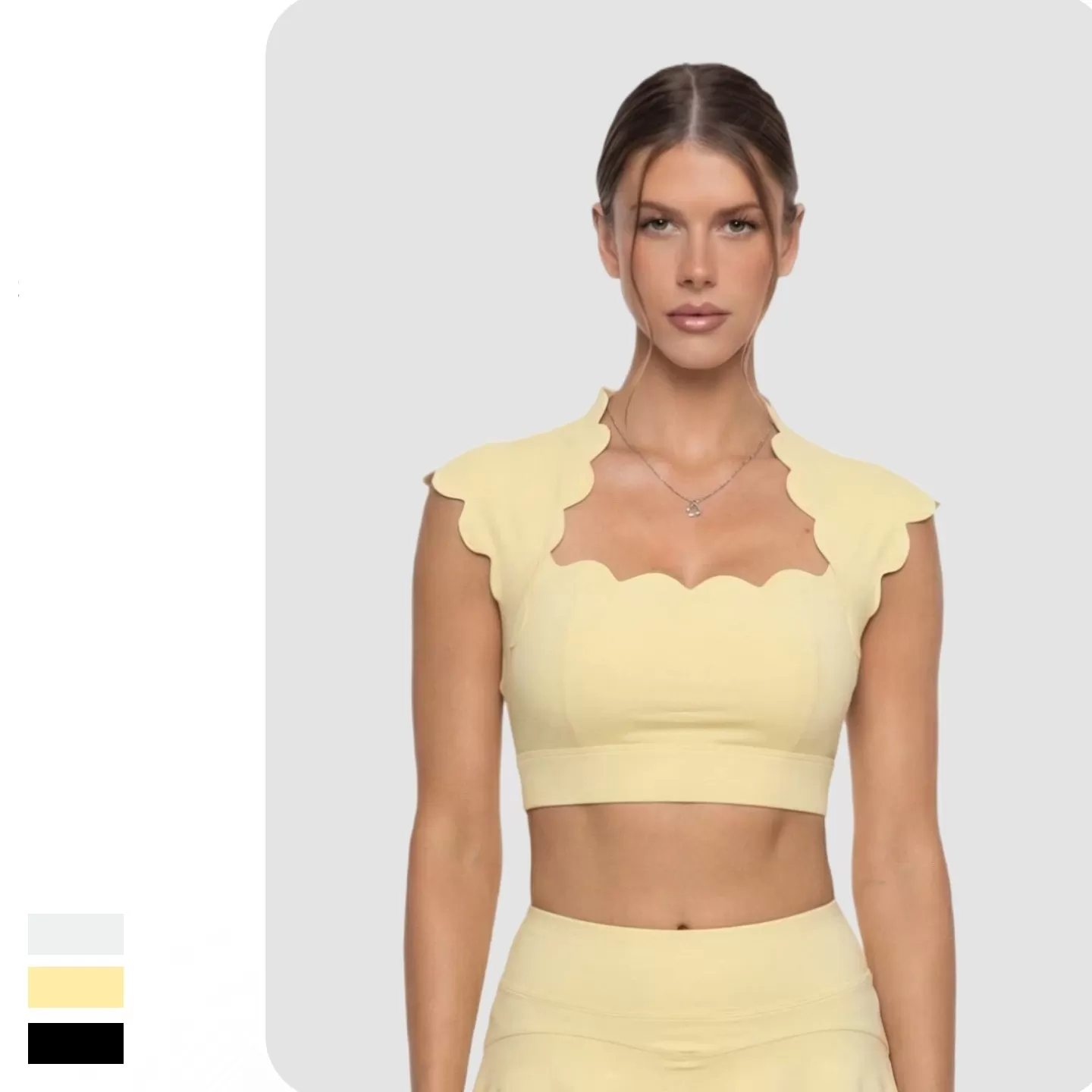 Set Yoga Fitness Wear Solid Womens Workout Sets Breathable Gym Sports 2 Piece Sets FGB8806