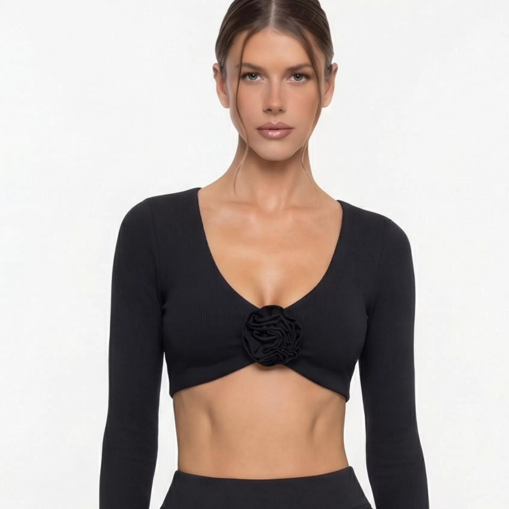 Black long sleeves tops