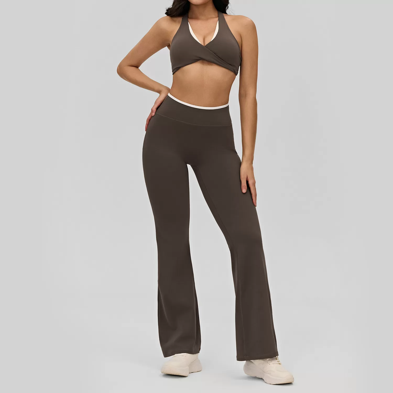 4 Piece Sets Fitness Clothings Yoga Suits Wear Set Workout Tracksuit Custom logo Outfits Gym Fitness Sets for Outdoor Training FGBDWB516190+516187+516188+516189