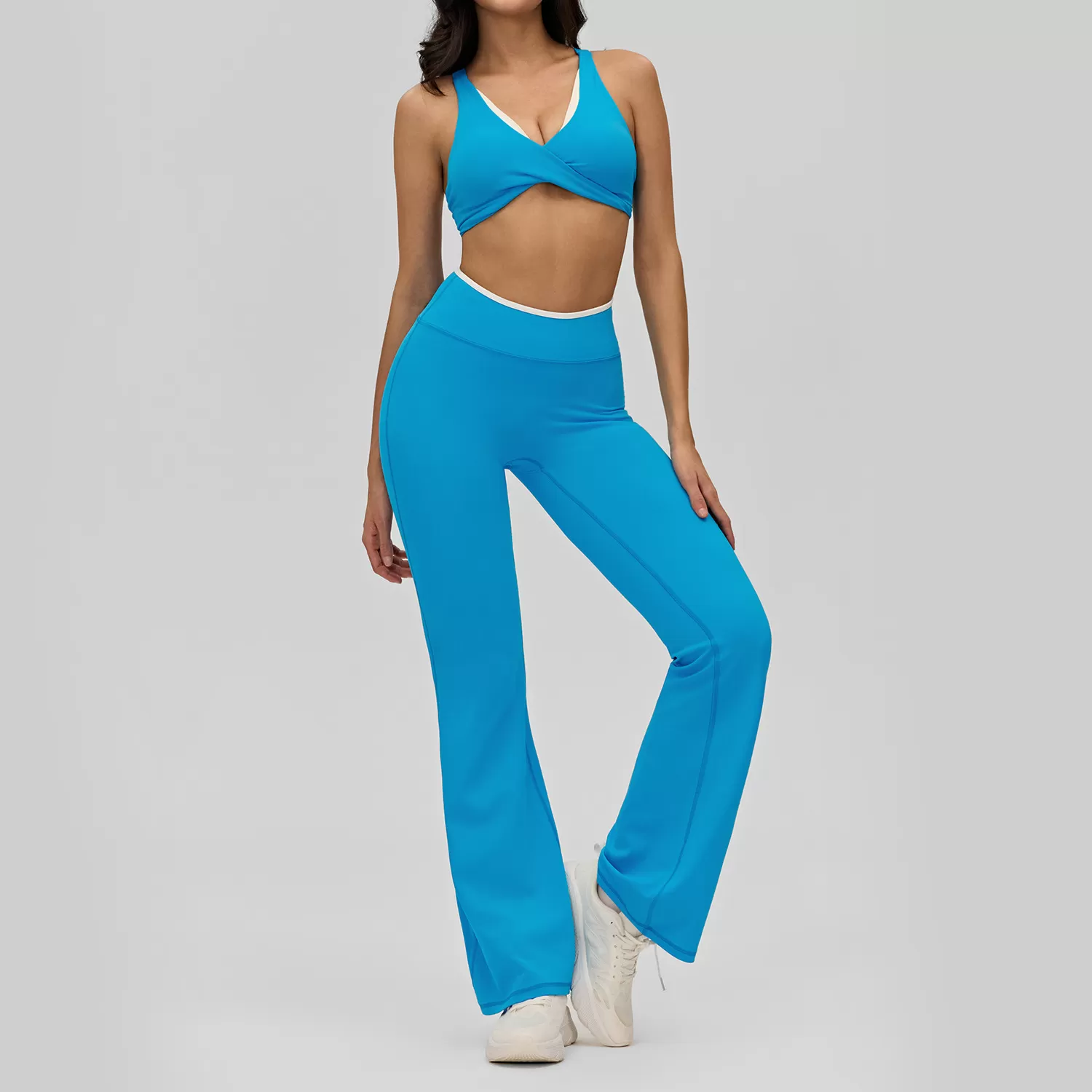 4 Piece Sets Fitness Clothings Yoga Suits Wear Set Workout Tracksuit Custom logo Outfits Gym Fitness Sets for Outdoor Training FGBDWB516190+516187+516188+516189