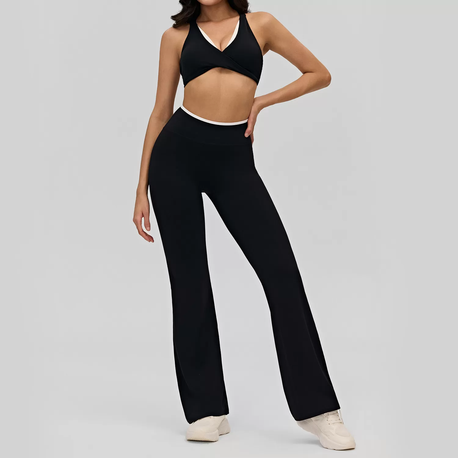 4 Piece Sets Fitness Clothings Yoga Suits Wear Set Workout Tracksuit Custom logo Outfits Gym Fitness Sets for Outdoor Training FGBDWB516190+516187+516188+516189