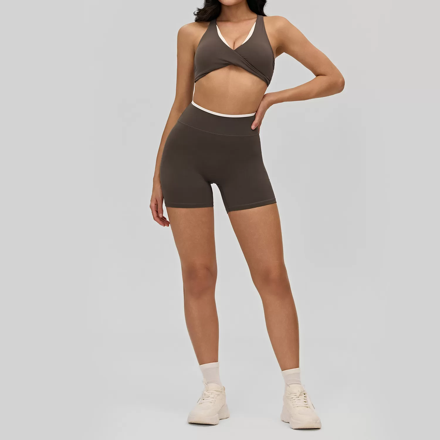 4 Piece Sets Fitness Clothings Yoga Suits Wear Set Workout Tracksuit Custom logo Outfits Gym Fitness Sets for Outdoor Training FGBDWB516190+516187+516188+516189