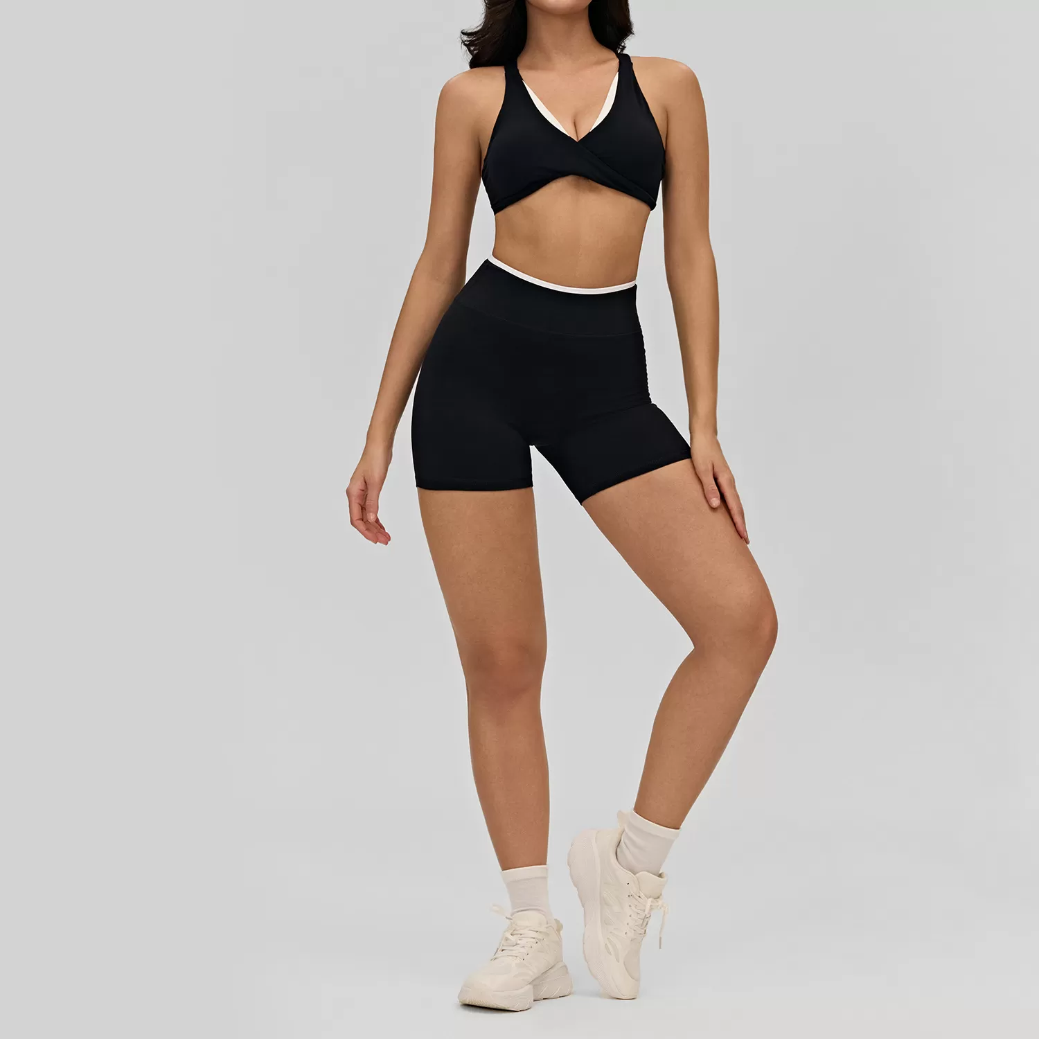 4 Piece Sets Fitness Clothings Yoga Suits Wear Set Workout Tracksuit Custom logo Outfits Gym Fitness Sets for Outdoor Training FGBDWB516190+516187+516188+516189