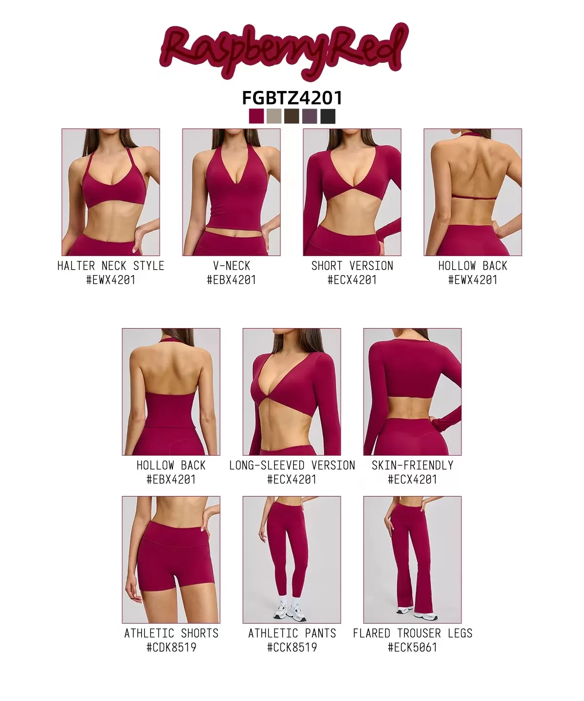 New Arrival | FGBTZ4201 Women’s 6-Piece Yoga Set