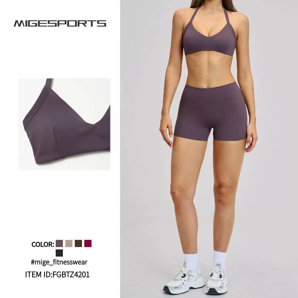 Sport Gym Fitness Clothing Outfits Active Wear 2-Pieces Yoga Workout Sets for Women FGBTZ4201