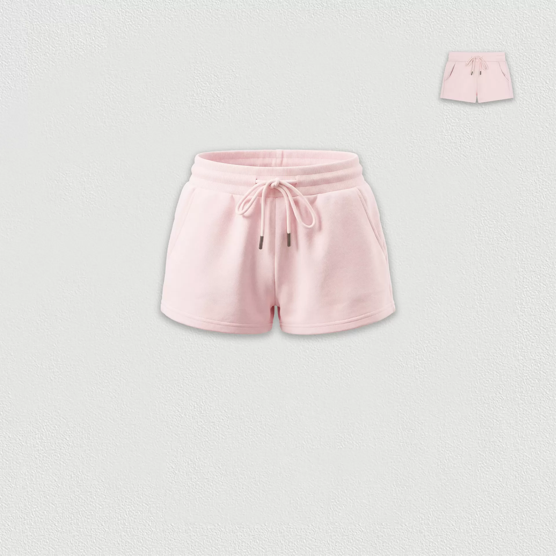 Casual Solid Shorts Sets Women Top Two Piece and Drawstring Shorts Sportswear Set FGB26025#36035#