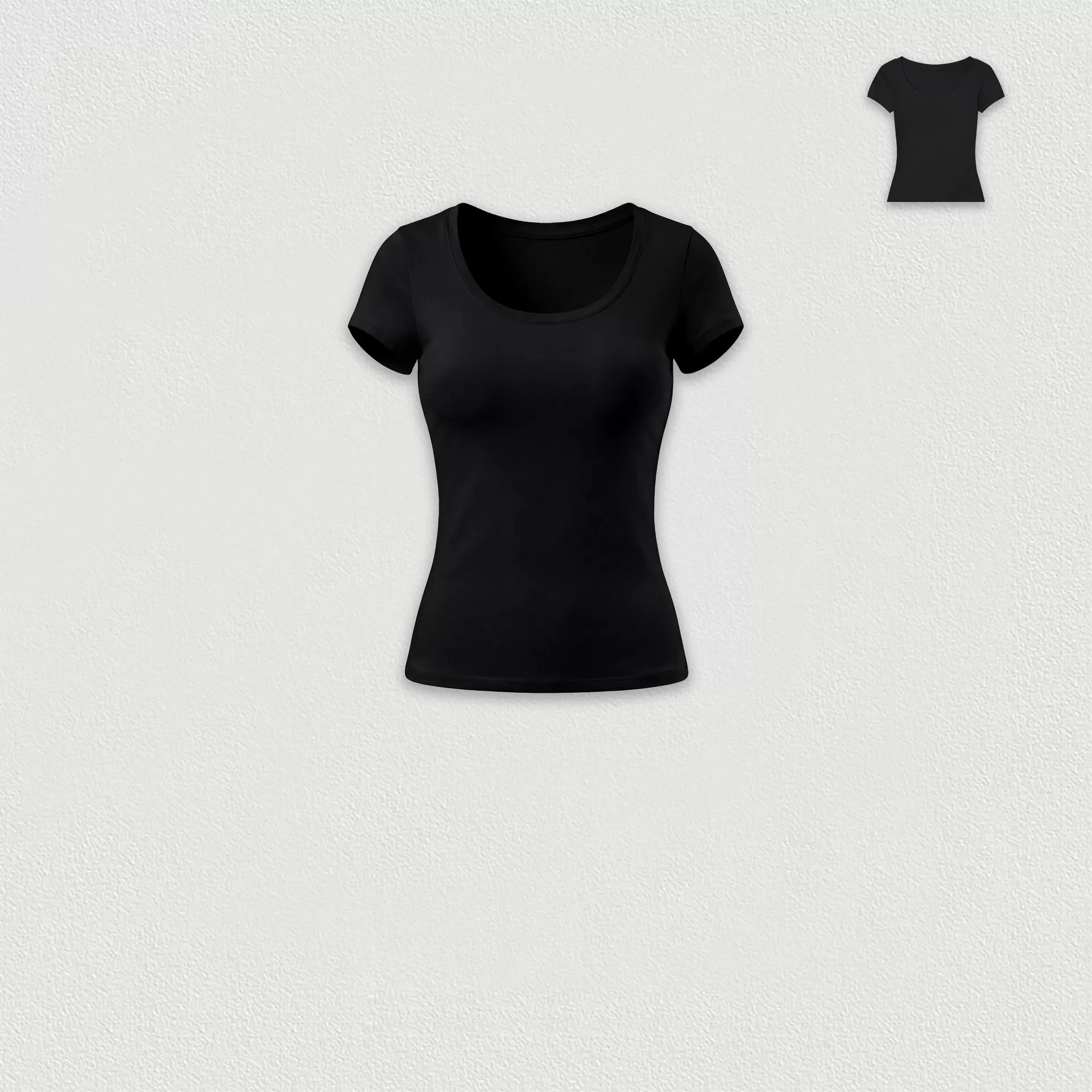 Black short sleeves tops