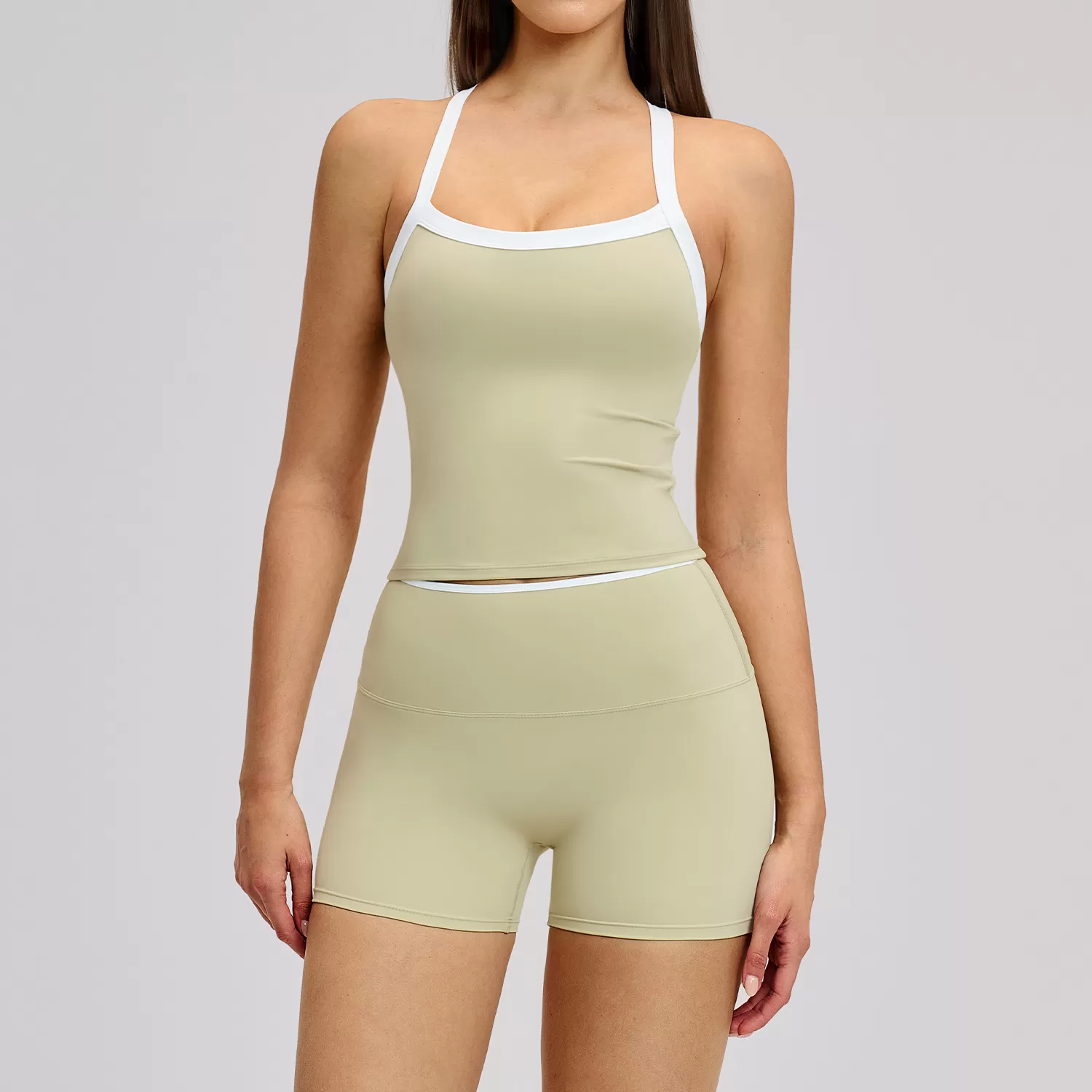 Yoga Set for Women 4 Piece High Quality Custom Logo Gym Fitness Breathable Yoga Sets Women Set Quick FGBTZ2027