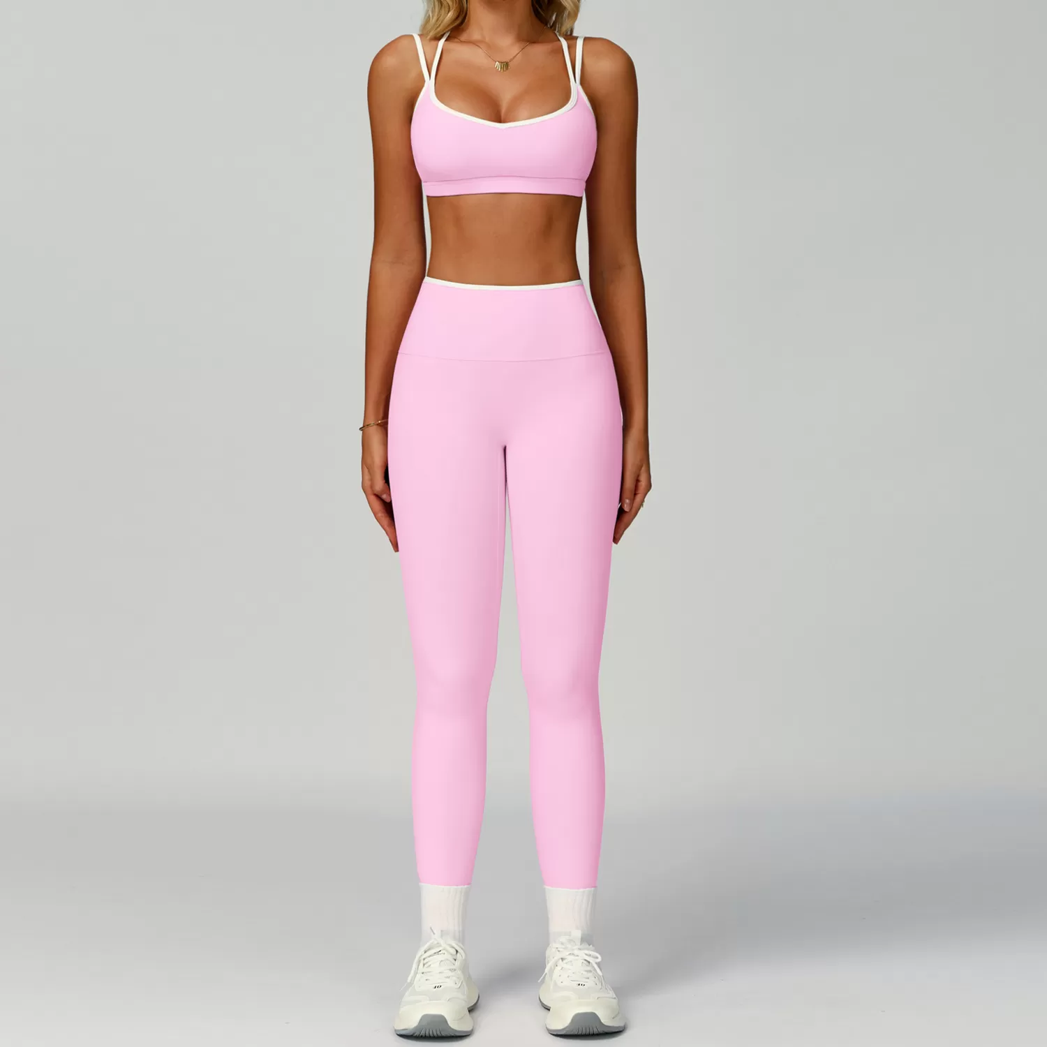 Baby pink bra+leggings