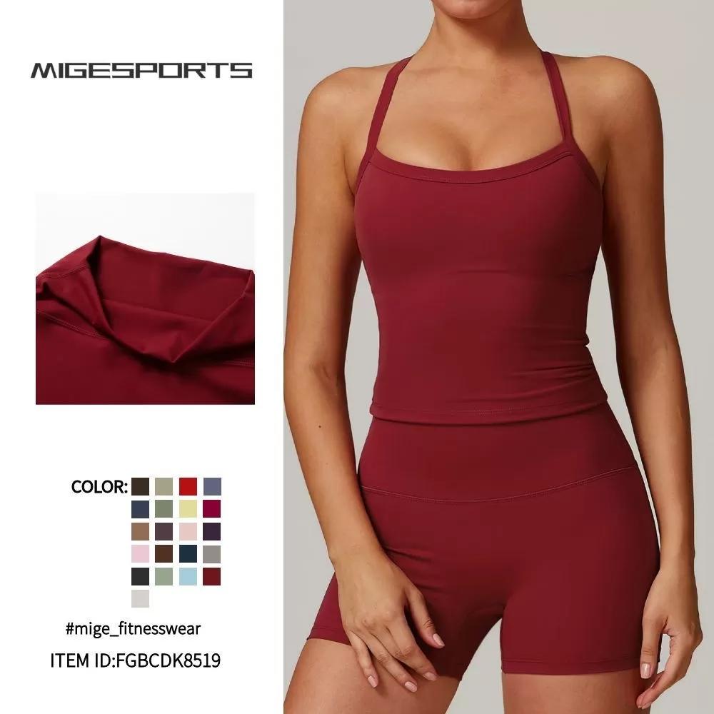 Wholesale Yoga Elastic Quick-drying Breathable Fitness Wear Yoga Shorts for Women FGCDK8519