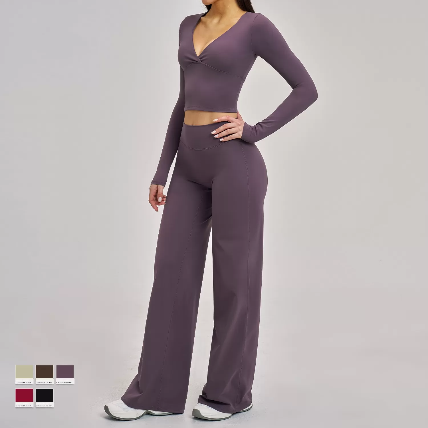 Long Sleeve Sportswear Women Suit Fitness Sports Suit Workout Clothes Tracksuit Sports Outfit Gym Clothing Wear FGBTZ4520