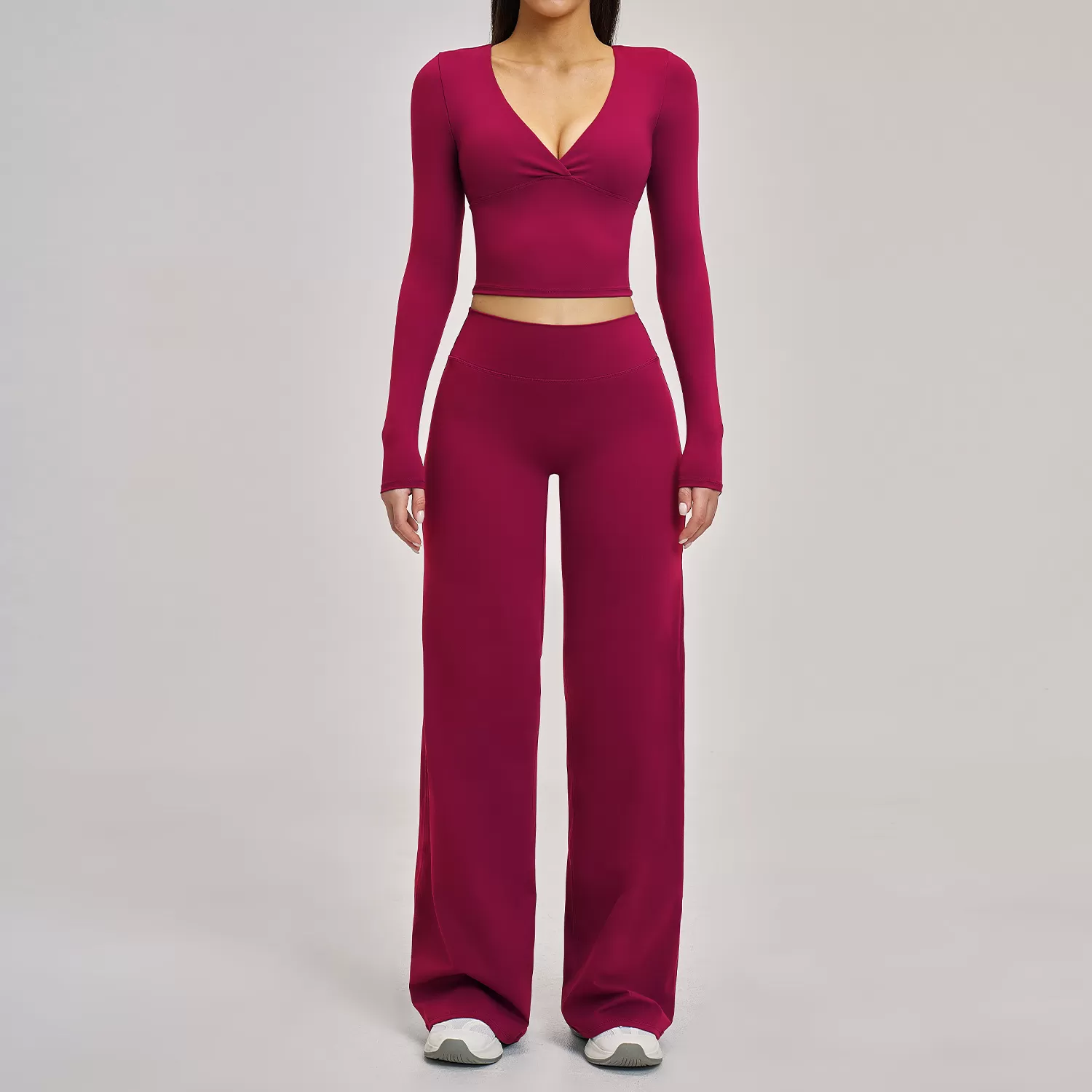 Long Sleeve Sportswear Women Suit Fitness Sports Suit Workout Clothes Tracksuit Sports Outfit Gym Clothing Wear FGBTZ4520