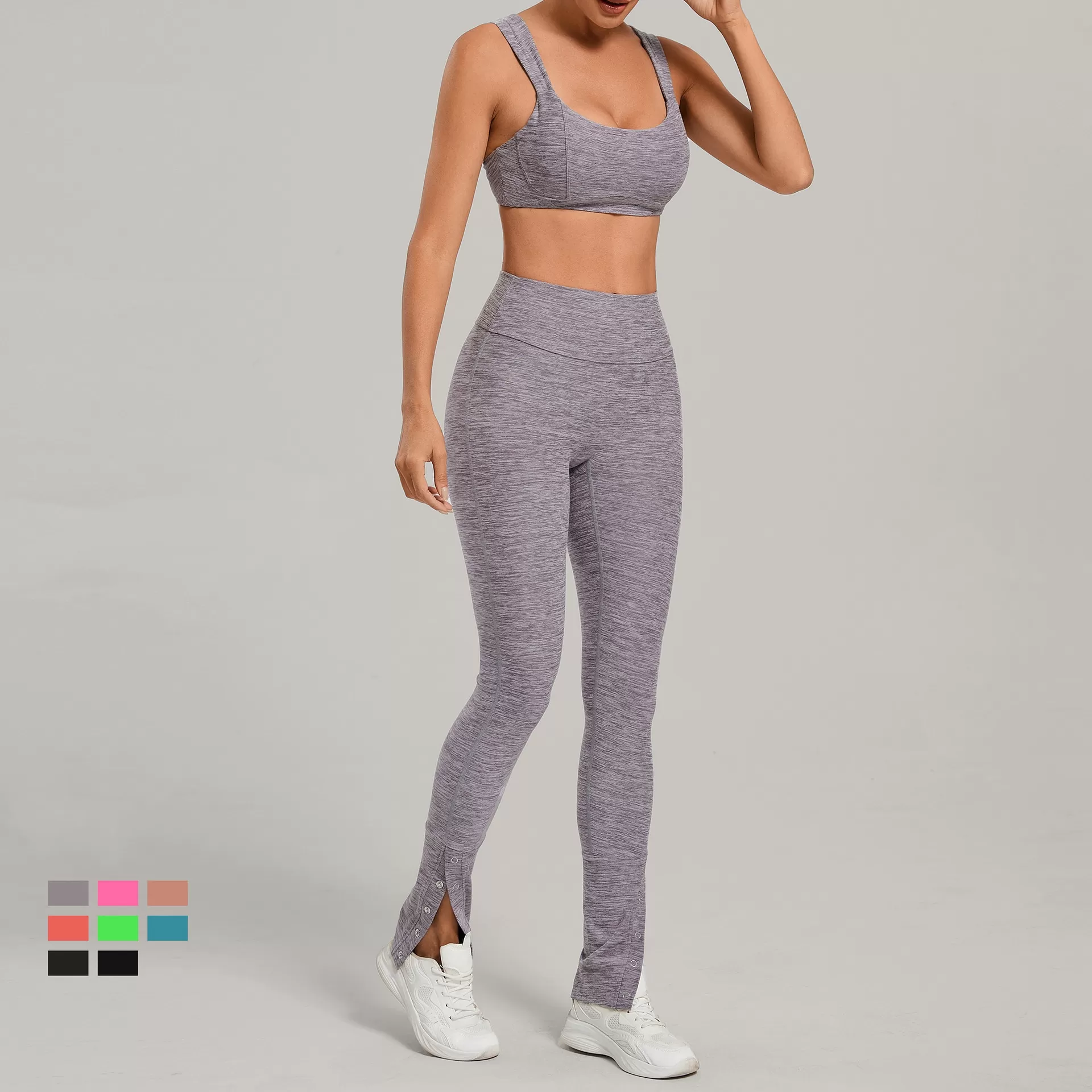 Yoga Suit Women's Bra Casual Hip Lift Flared Pants Fitness Suit Gym Sport Workout Wear Fitness Yoga Set FGB10412+29082