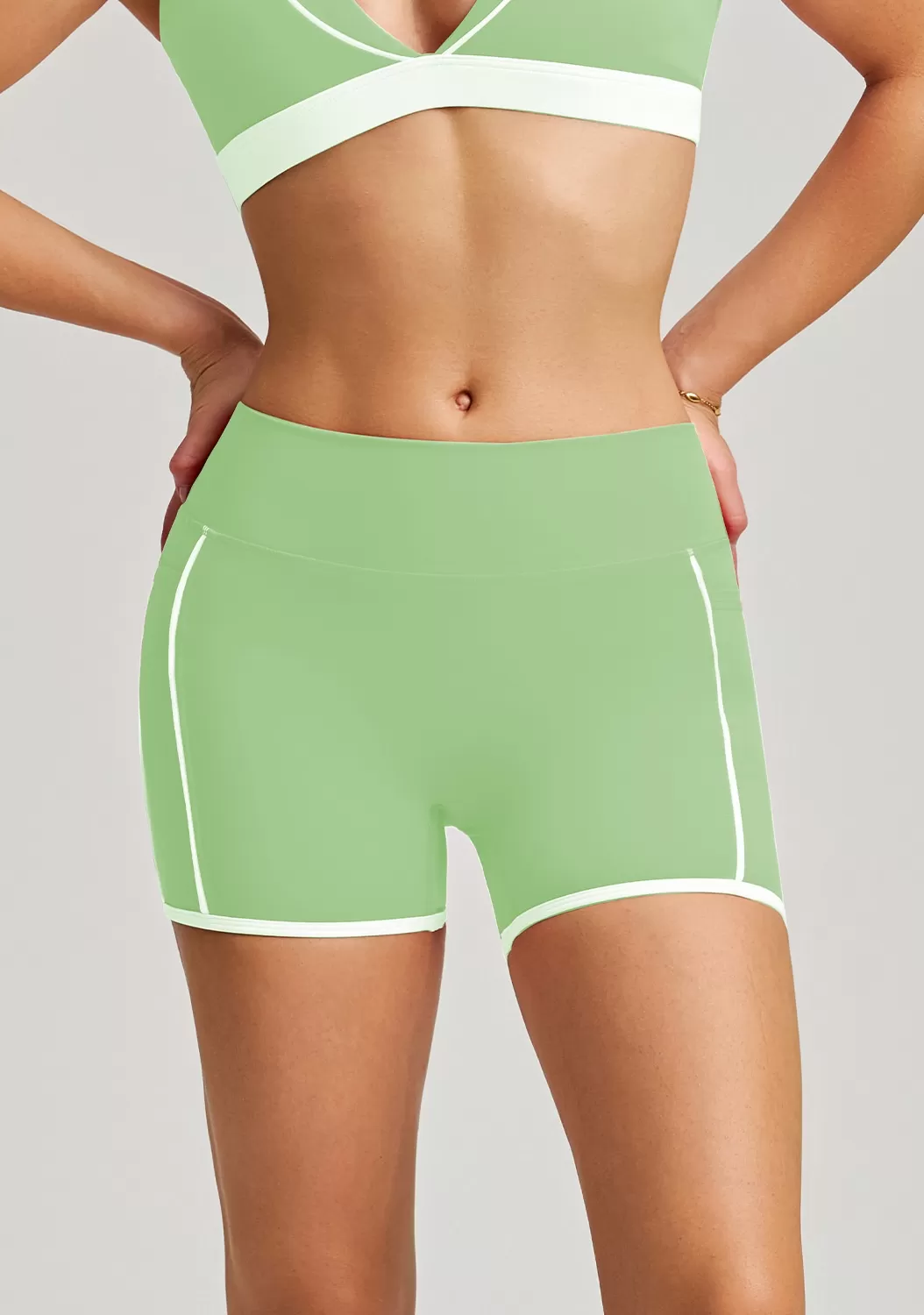 Green shorts