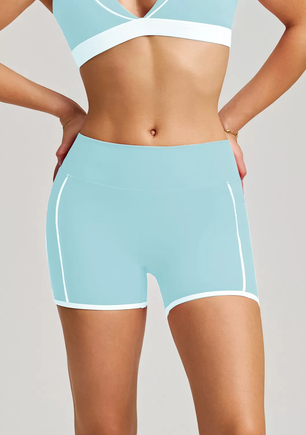 Baby blue shorts