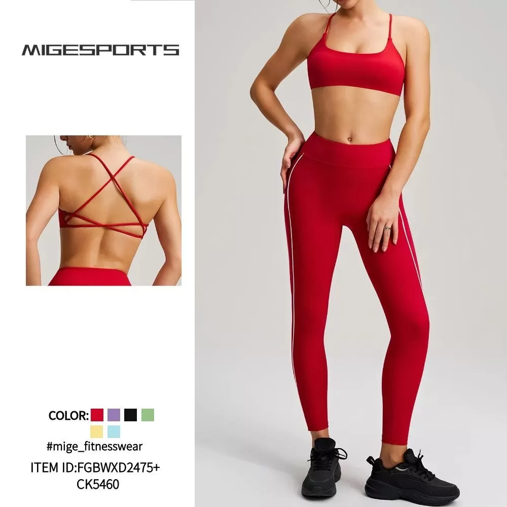 Soft and Comfortable Women 3 Piece Yoga Sets for Gym Wear / Fitness Clothing WomanYoga Sets for Active Wear FGBWXD2475+DK3460+CK5460