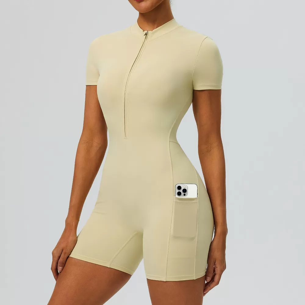 Tummy Control Yoga Jumpsuit High Elasticity Women Gym Clothing Workout Butt-lifting 1 Piece Yoga Jumpsuit FGB62202