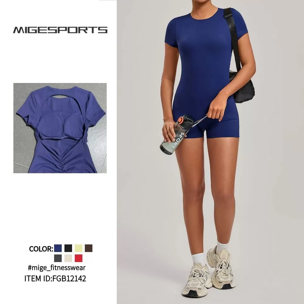 Women's Workout Quick Dry Yoga Leggings Jumpsuits Gym Fitness One Piece Yoga Jumpsuit Women FGB12142