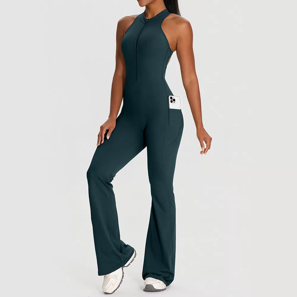 Yoga Clothes Set High Strength Workout Wear Women Gym One Piece Yoga Sports Jumpsuit FGB62105