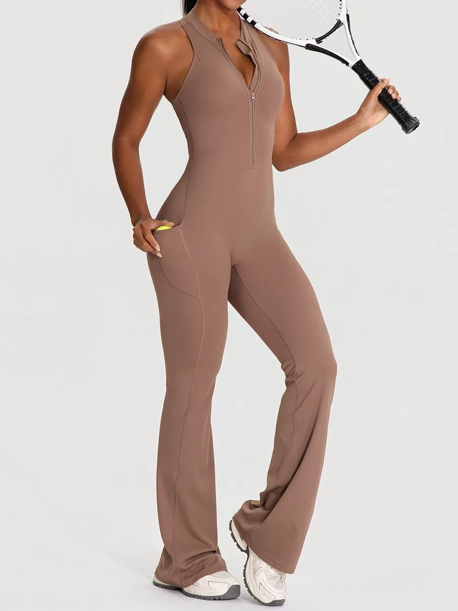 Yoga Clothes Set High Strength Workout Wear Women Gym One Piece Yoga Sports Jumpsuit FGB62105