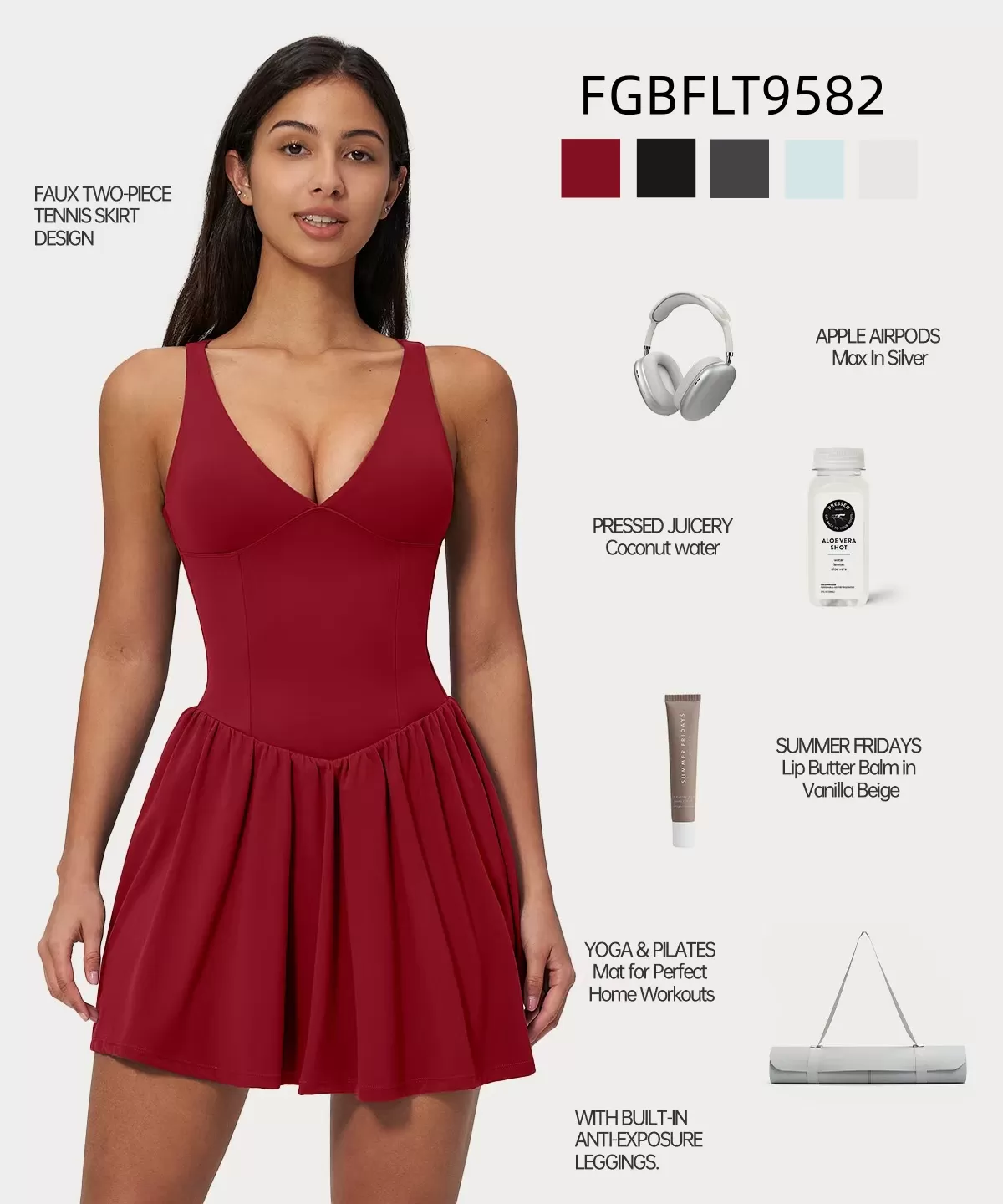 New Arrival: Women’s Tennis Skirt FGBFLT9582