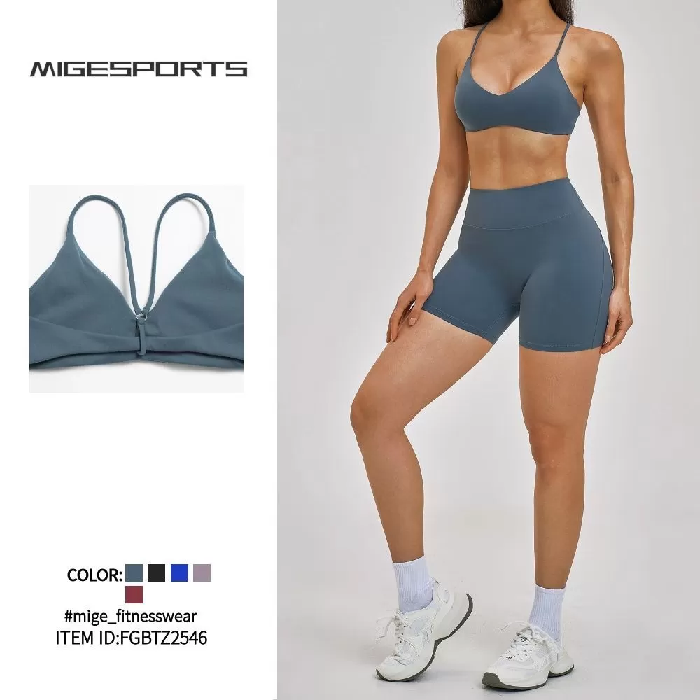 Wholesale Customizable Sports Fitness Yoga Set Colorful Soft Cloth for Exercise FGBTZ2546