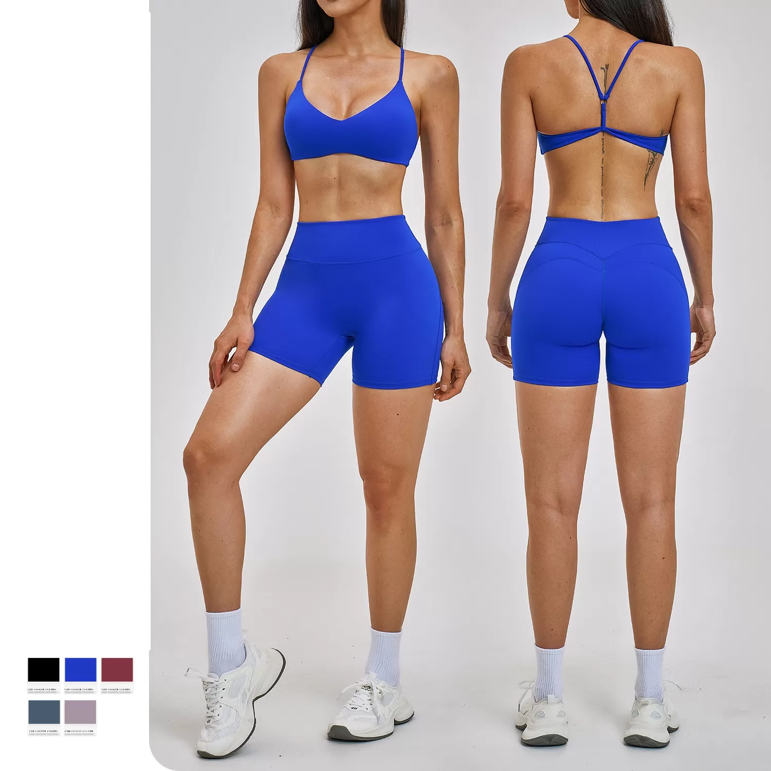Wholesale Customizable Sports Fitness Yoga Set Colorful Soft Cloth for Exercise FGBTZ2546