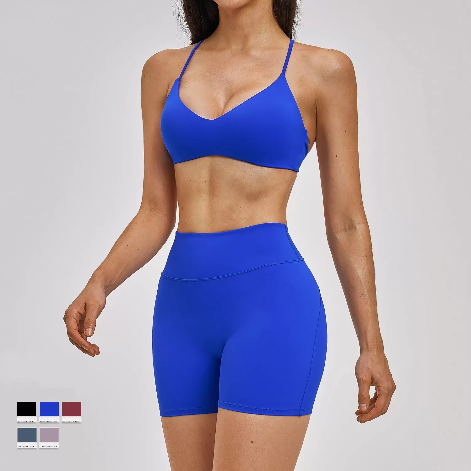 Wholesale Customizable Sports Fitness Yoga Set Colorful Soft Cloth for Exercise FGBTZ2546