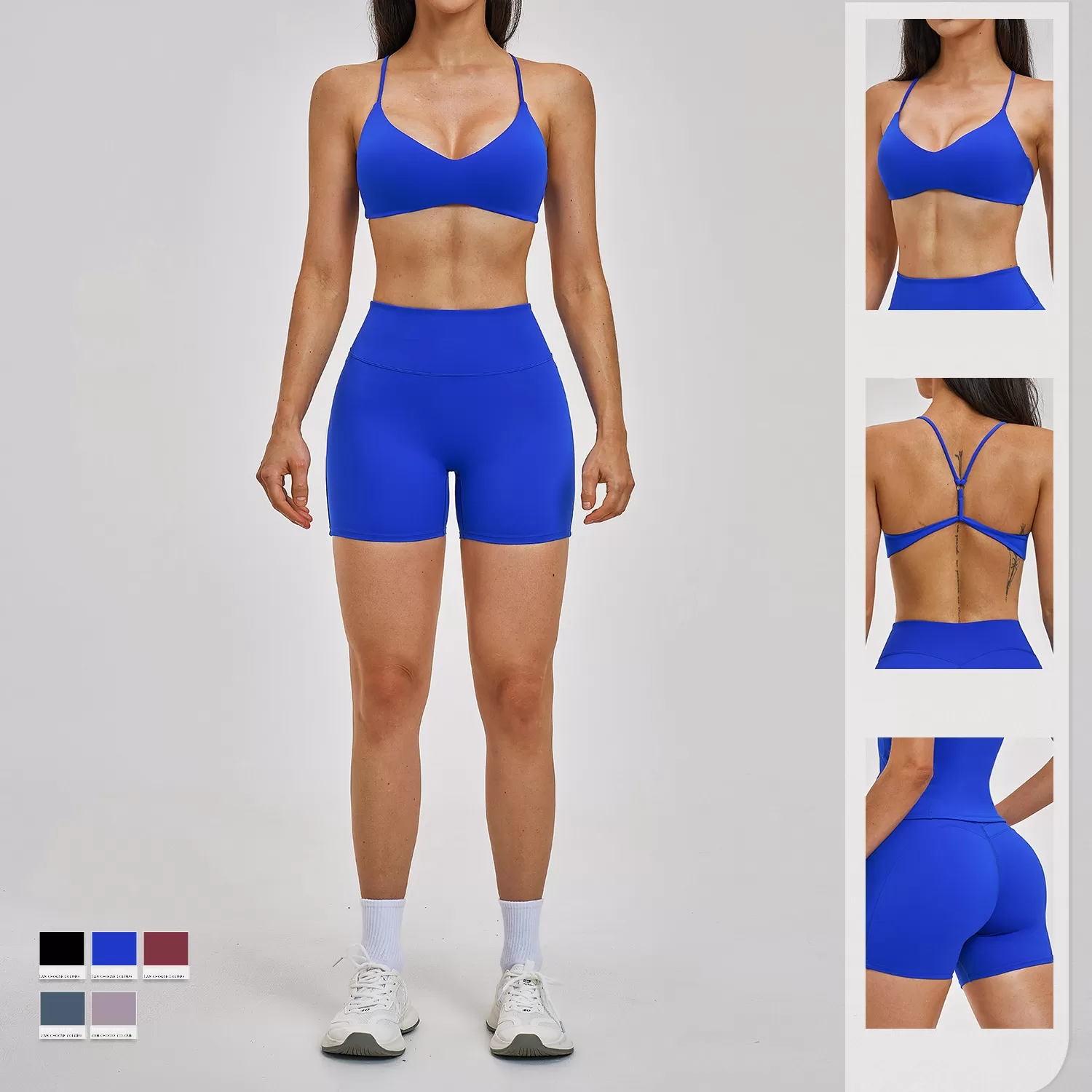 Wholesale Customizable Sports Fitness Yoga Set Colorful Soft Cloth for Exercise FGBTZ2546