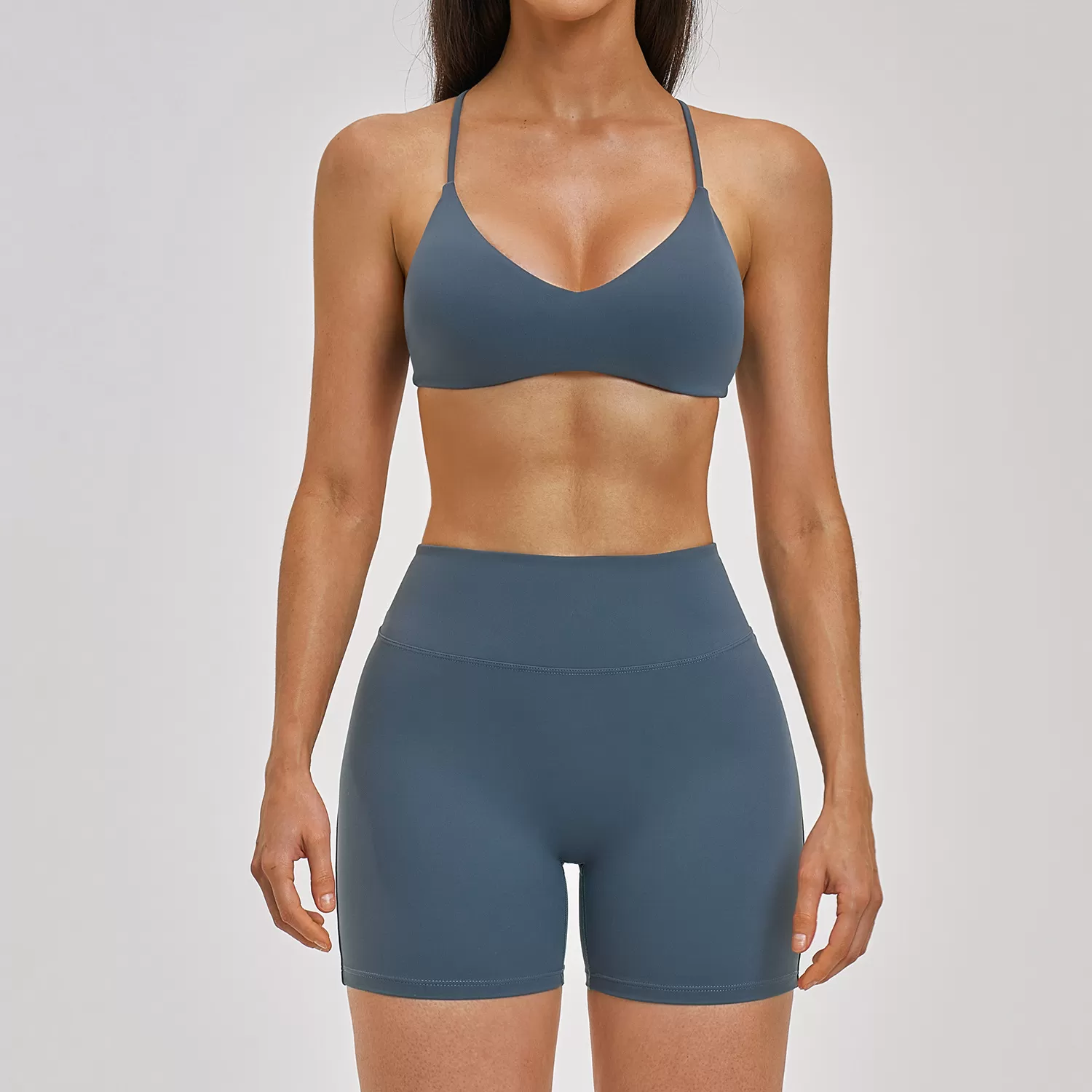 Wholesale Customizable Sports Fitness Yoga Set Colorful Soft Cloth for Exercise FGBTZ2546