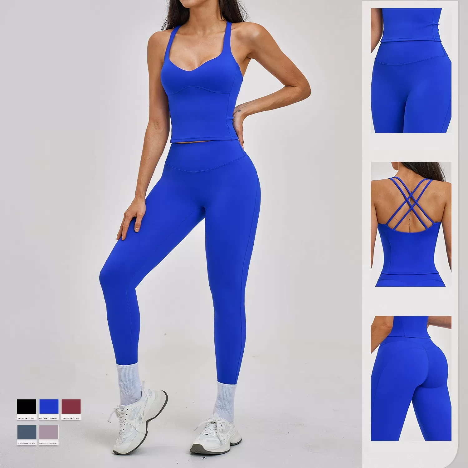 Women Yoga Sets Fitness Sportswear Bra Workout Gym Yoga Sport Bra and Legging Yoga Pants Set FGBTZ2546