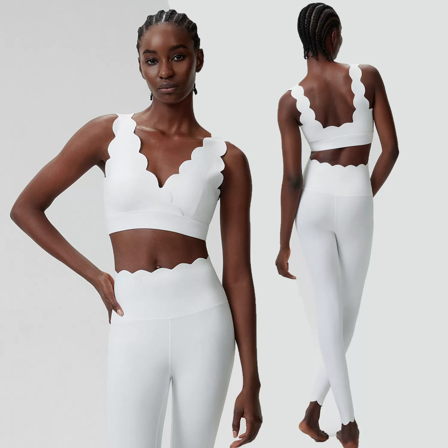 Tights Yoga Sets Fitness Women Sport Outfit Wholesale Sports Clothing Running Wear Leggings Set Women's Gym Clothes Yoga Clothes FGBYB604+LP447