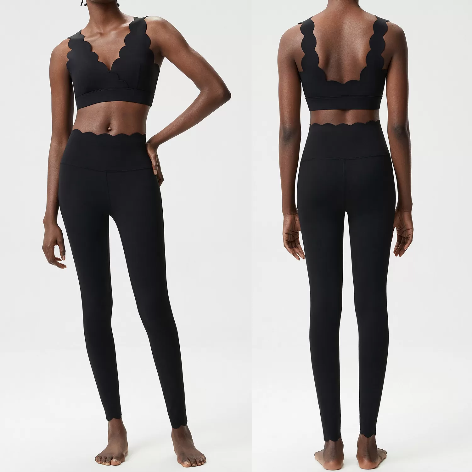 Tights Yoga Sets Fitness Women Sport Outfit Wholesale Sports Clothing Running Wear Leggings Set Women's Gym Clothes Yoga Clothes FGBYB604+LP447