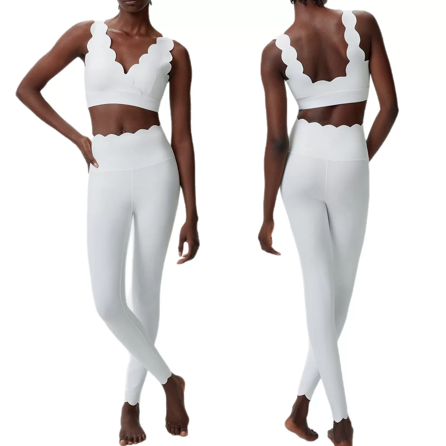 Tights Yoga Sets Fitness Women Sport Outfit Wholesale Sports Clothing Running Wear Leggings Set Women's Gym Clothes Yoga Clothes FGBYB604+LP447