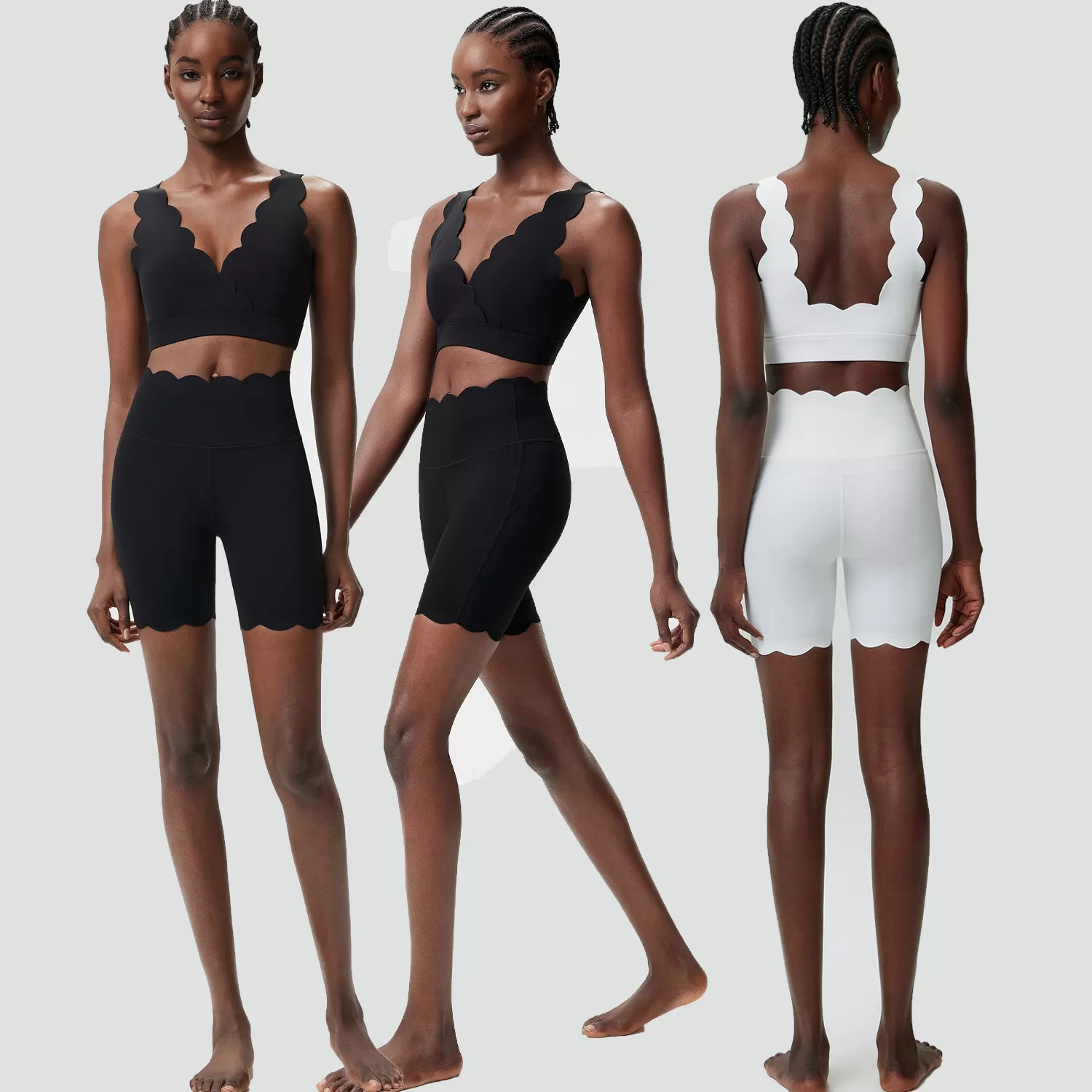 New Style Yoga Set Women Sports High Waist Fitness Workout Gym Sets FGBYB604+LPH456