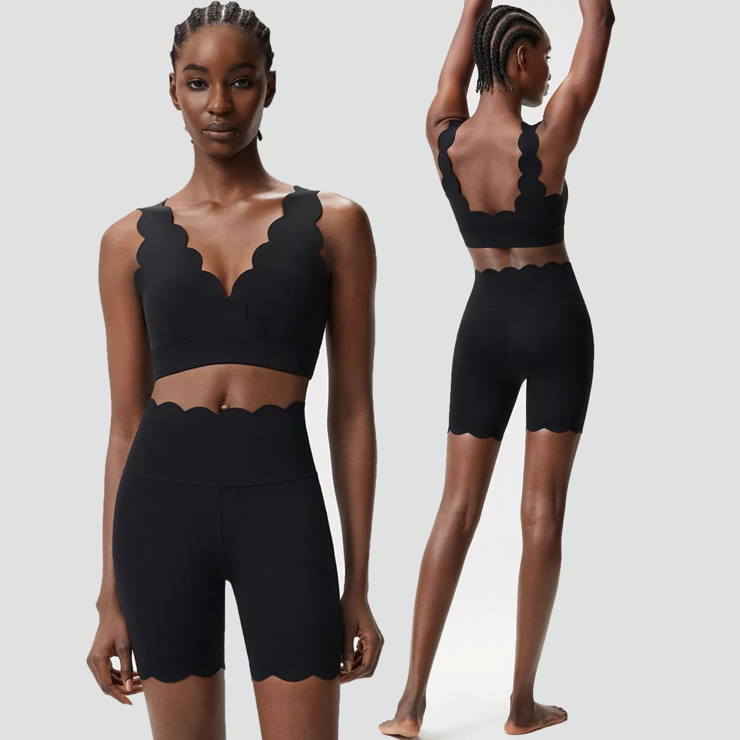 New Style Yoga Set Women Sports High Waist Fitness Workout Gym Sets FGBYB604+LPH456