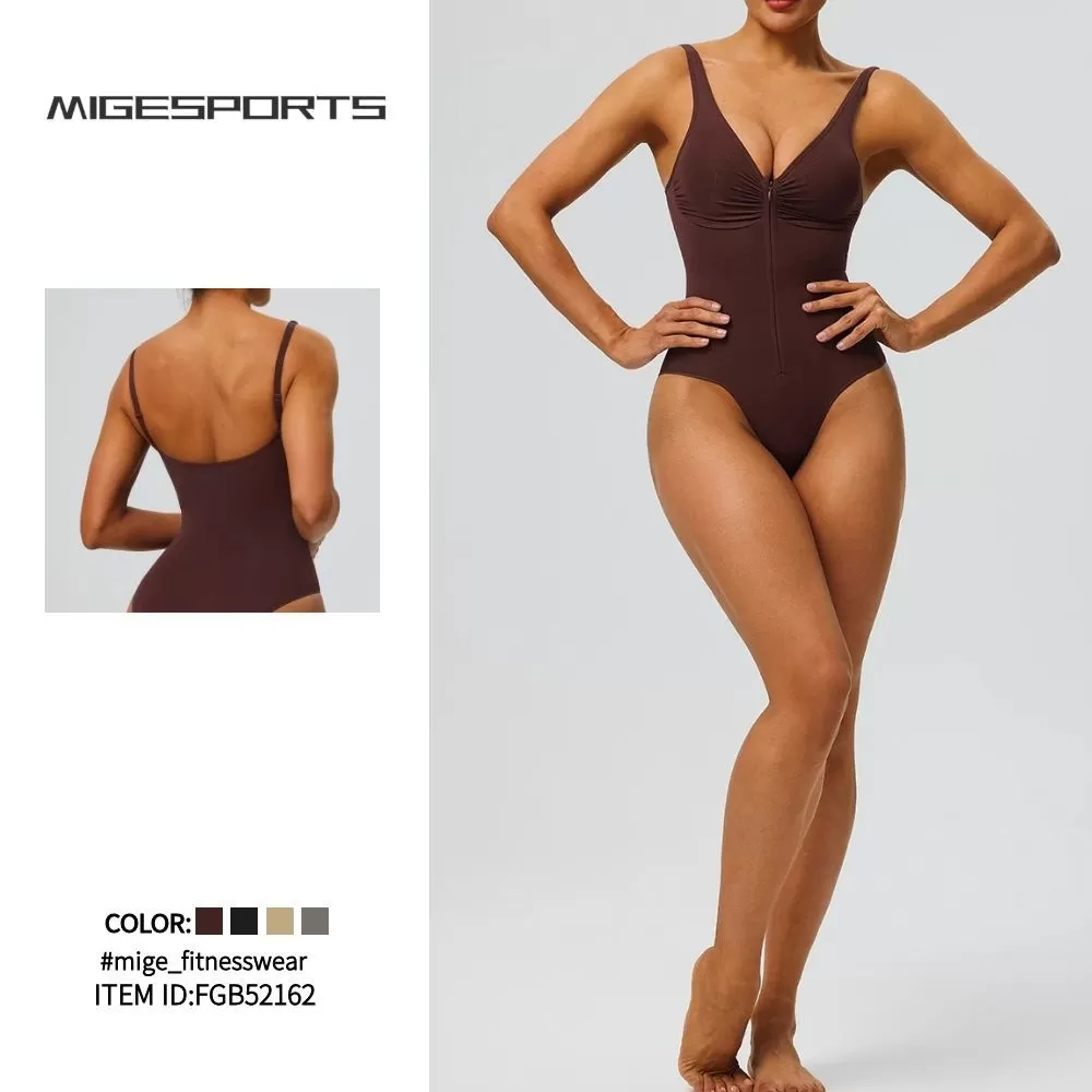 High Quality Breathable Seamless Cami Backless Bodysuit for Women Thong Shapers Slimming Sculpting Shapewear FGB52162