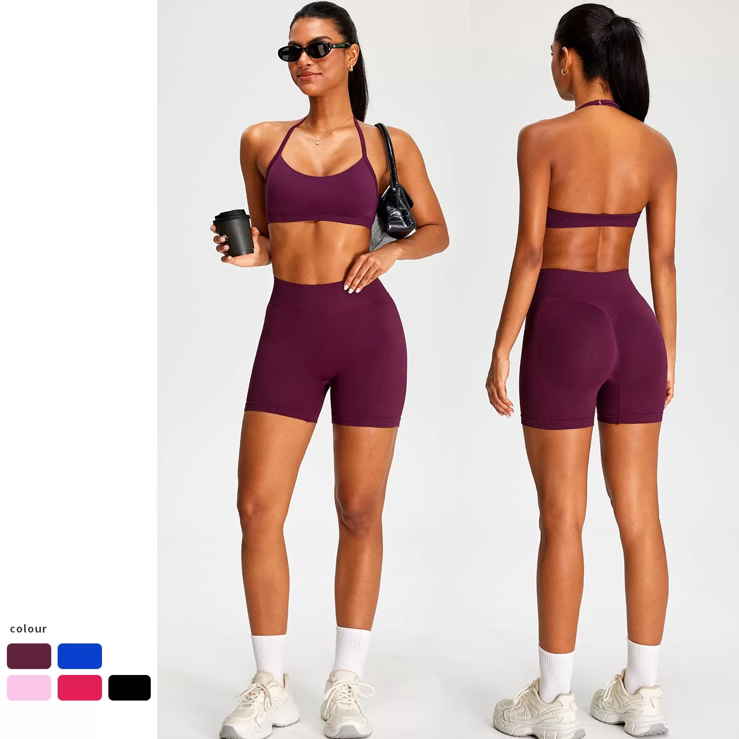 Gym Sportswear Yoga Clothing SuitTight Workout Fitness Clothes Sports Yoga Set FGBMS0228Y